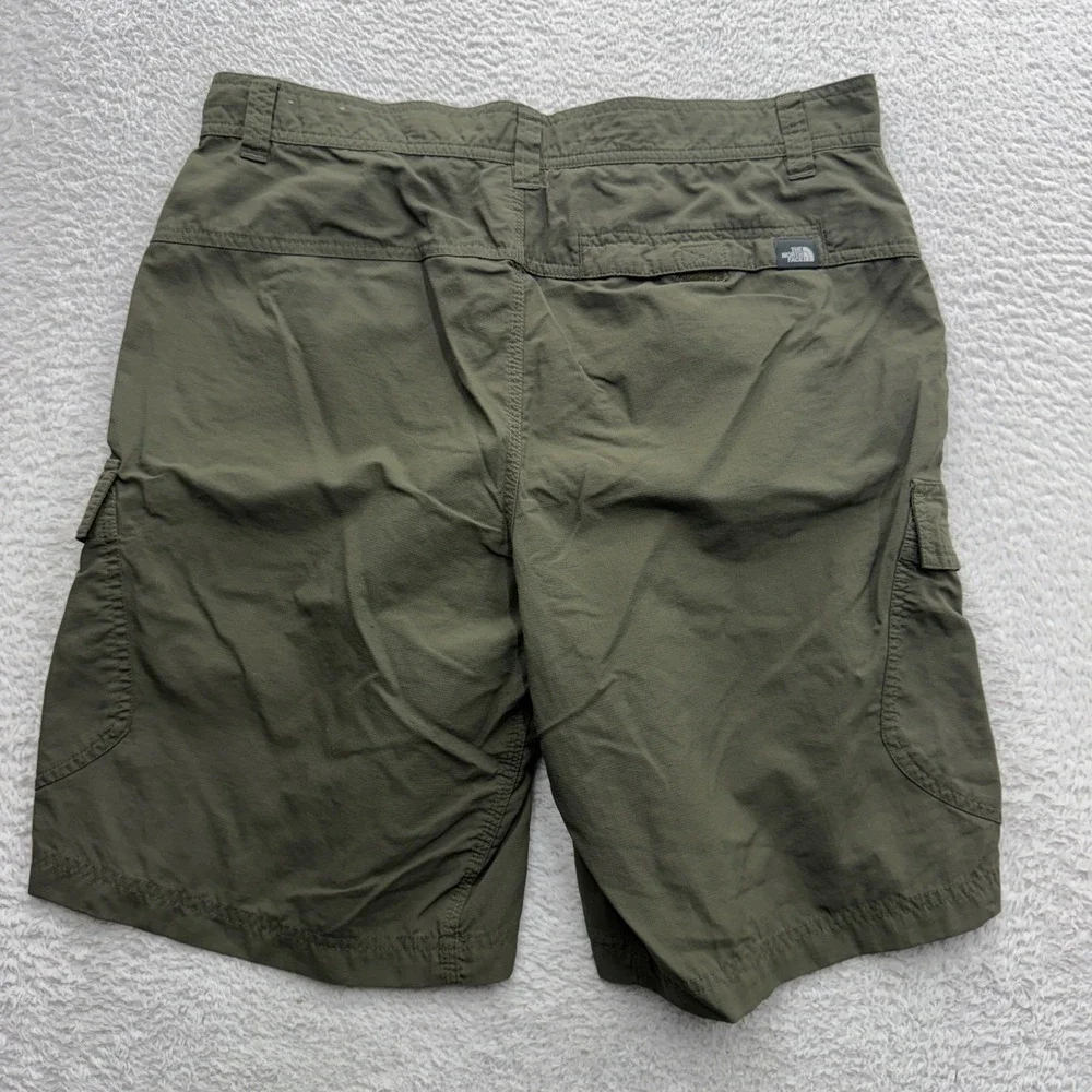 The‎ North Face Mens Horizon Cargo Shorts Olive Green Hiking Ripstop Size 32